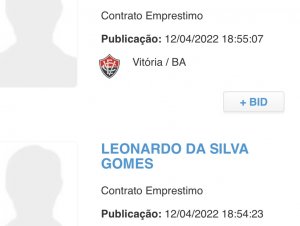 Léo Gomes e Daniel Bolt aparecem no BID e já podem estrear pelo Vitória 