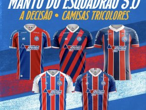 Bahia divulga finalistas de concurso que irá definir uniformes da próxima temporada; confira 