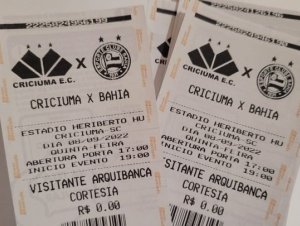 Bahia distribui ingressos para partida contra o Criciúma aos sócios de Santa Catarina