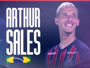 Bahia anuncia a contratação do atacante Arthur Sales, por empréstimo do Grupo City; saiba mais
