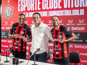 Vitória apresenta reforços Everaldo e Alerrandro para a temporada 2024